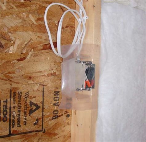 air sealing electric boxes in ceiling|vapour barrier electrical box installation.